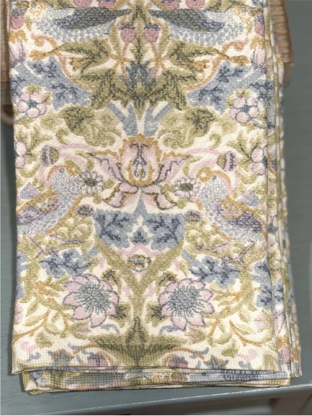 Morris & Co Set of 3 Kitchen Towels STRAWBERRY THIEF 100% Cotton Gauze 18x28